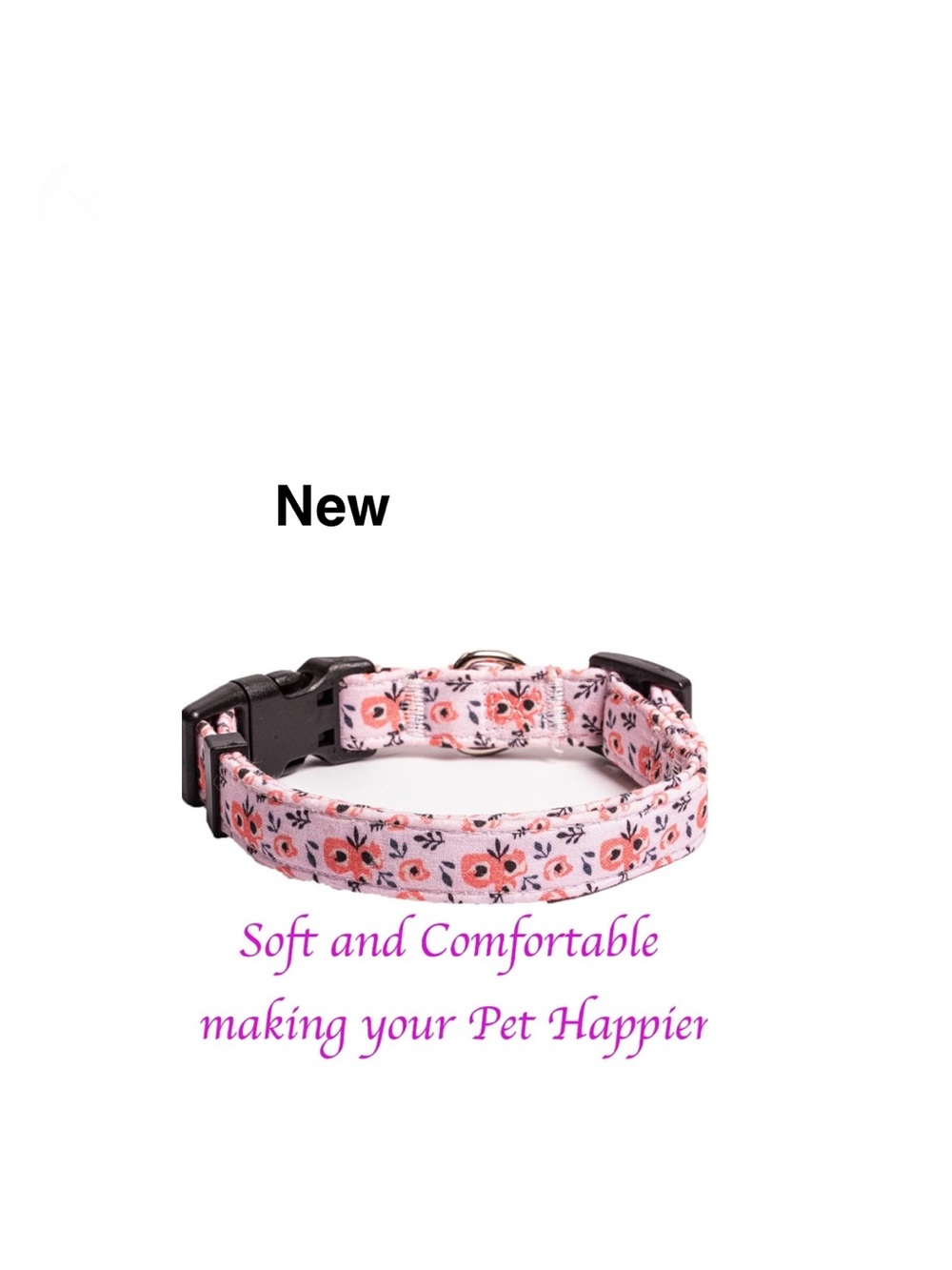 New Wiggle & Squeak floral dog collar ⭐️⭐️⭐️⭐️